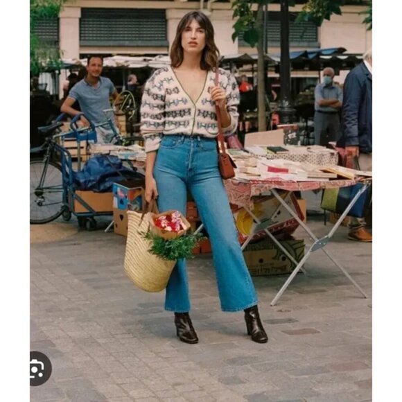 💕ROUJE💕 Chunky Jacquard Leora Cardigan 38 NWOT - Picture 9 of 16